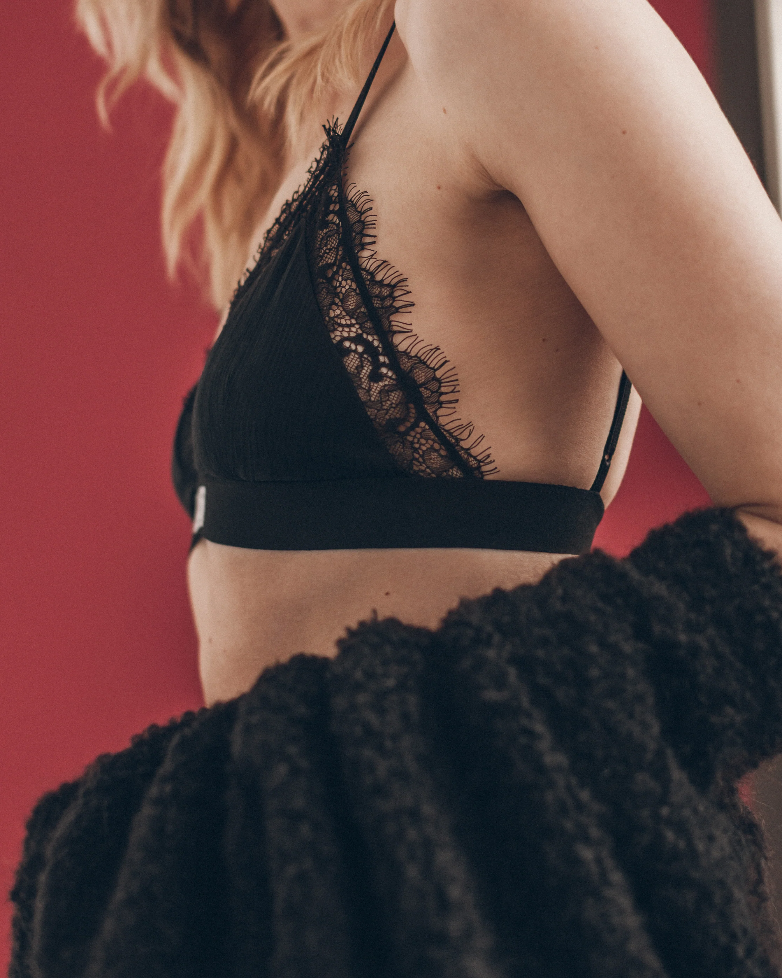 The Black Crinkle Bralette - Image 4