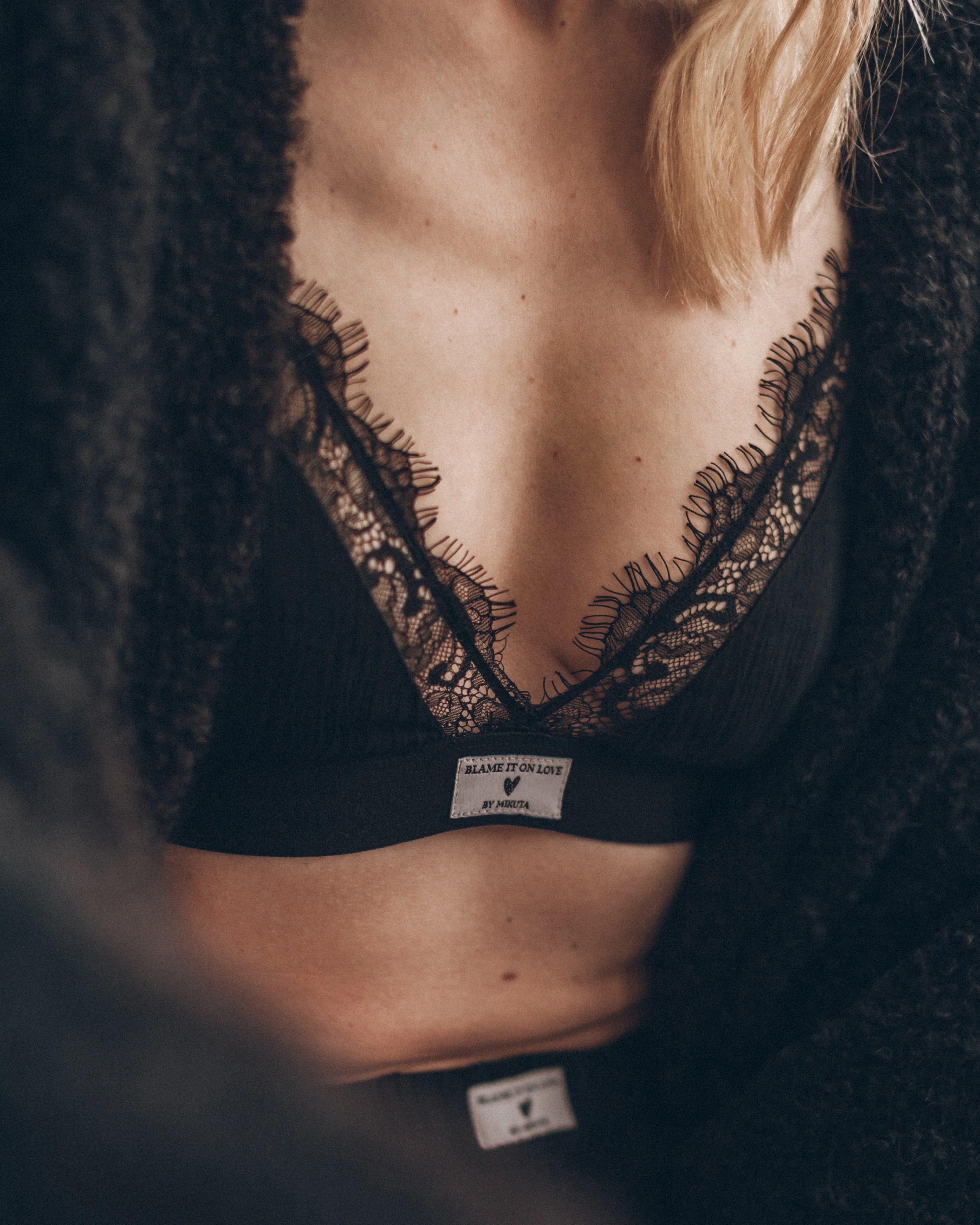 The Black Crinkle Bralette - Image 5