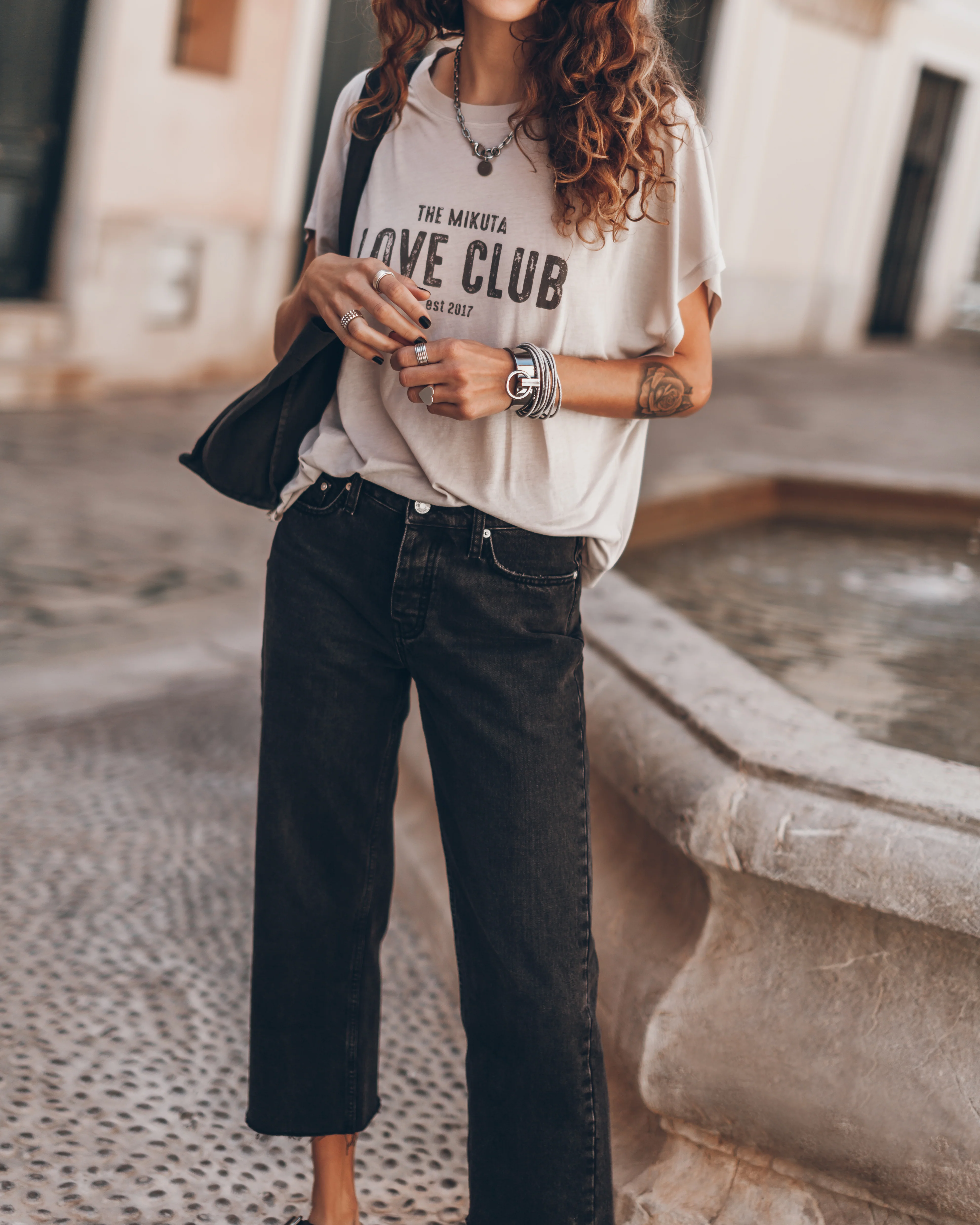 The Black Cropped Straight Jeans - Image 5