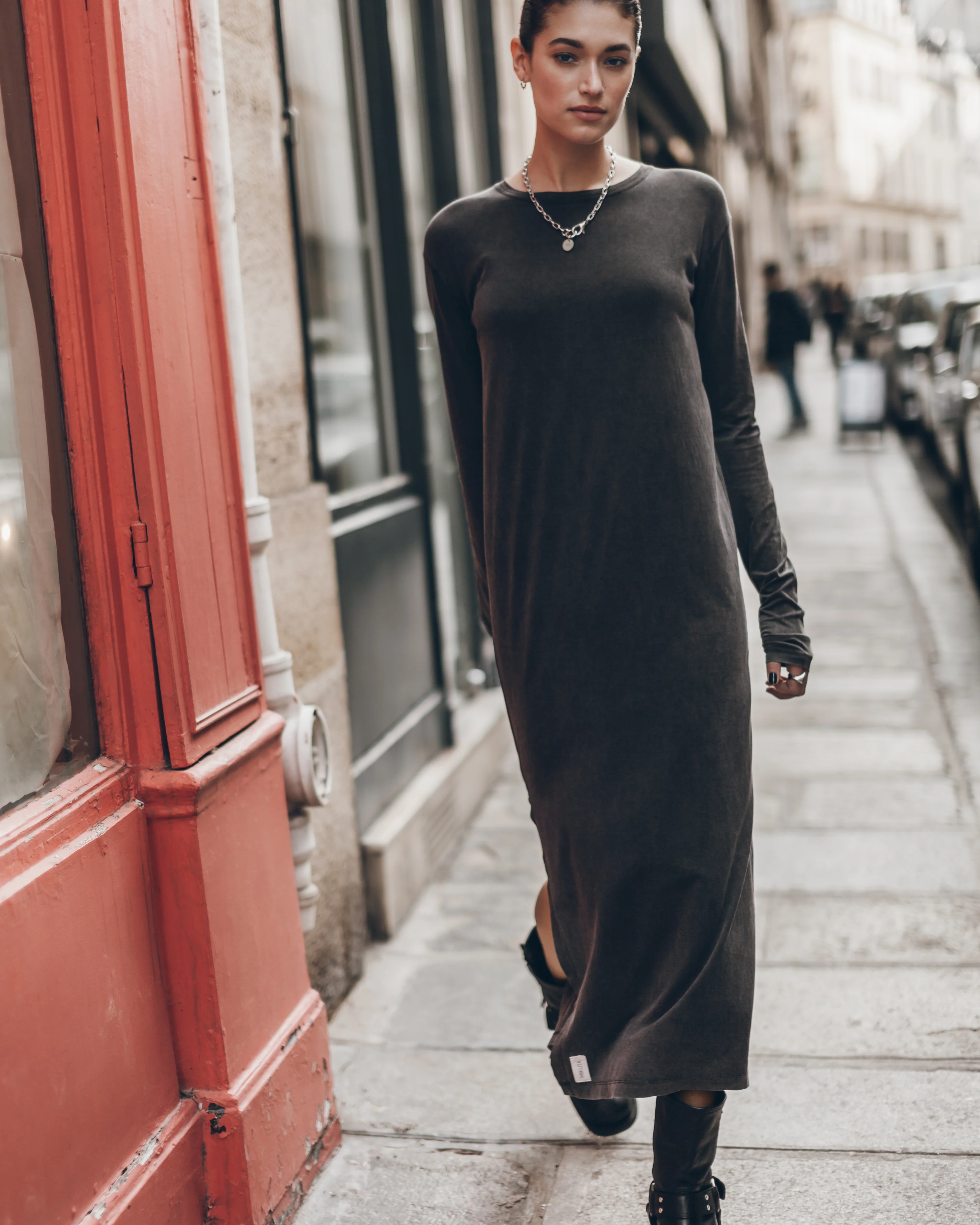 The Dark Faded Longsleeve Dress - Image 4