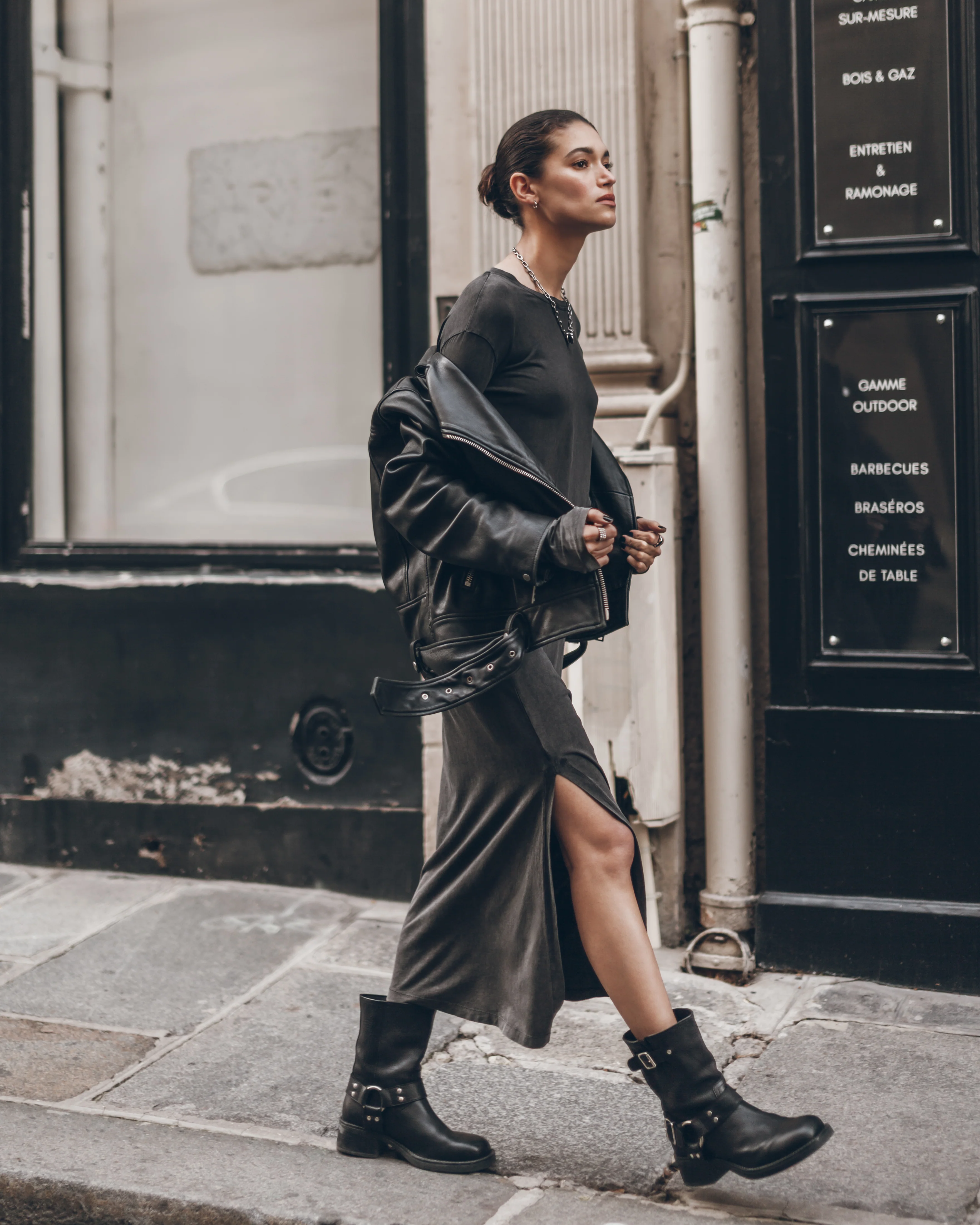 The Dark Faded Longsleeve Dress - Image 5