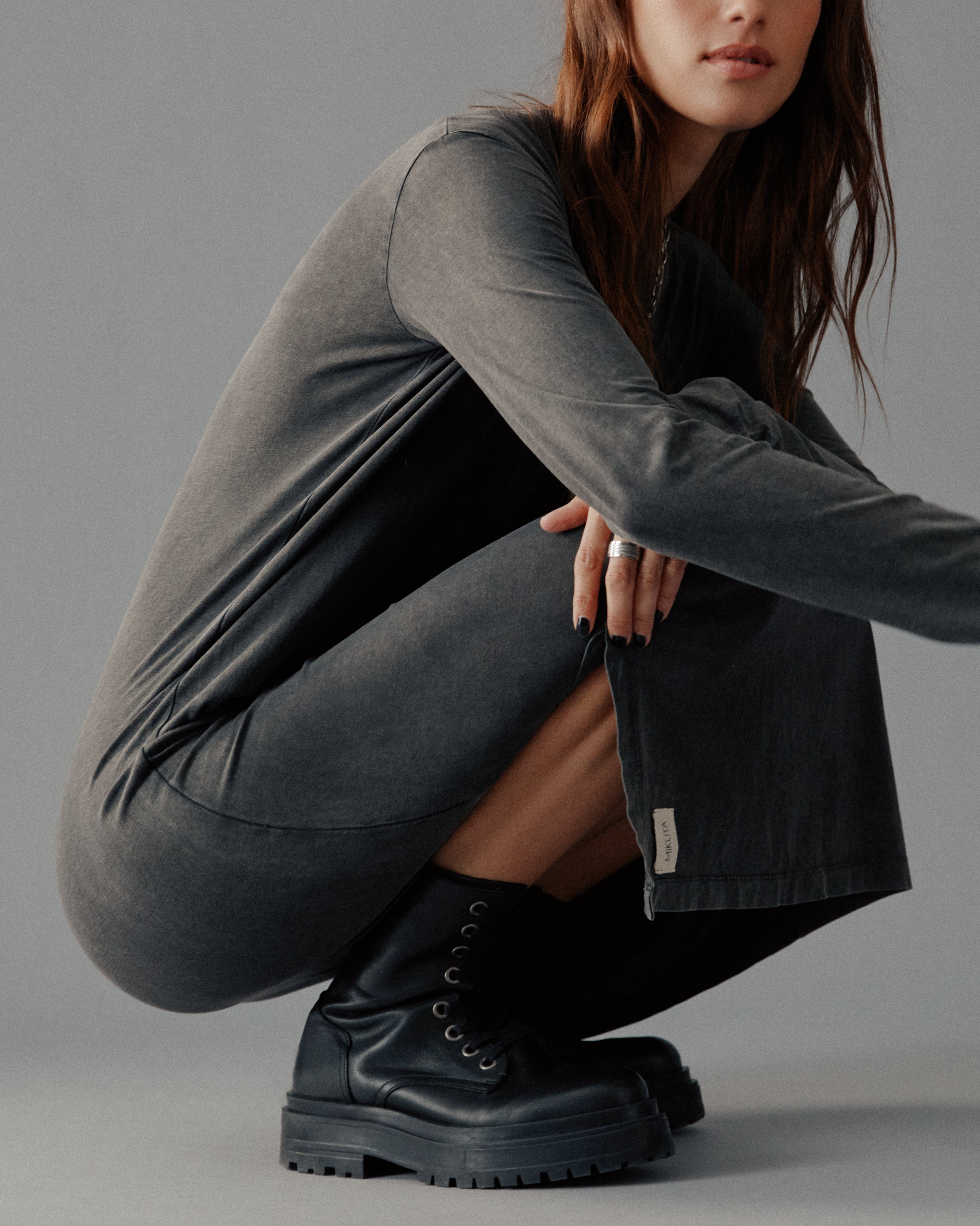 The Dark Faded Longsleeve Dress - Image 8