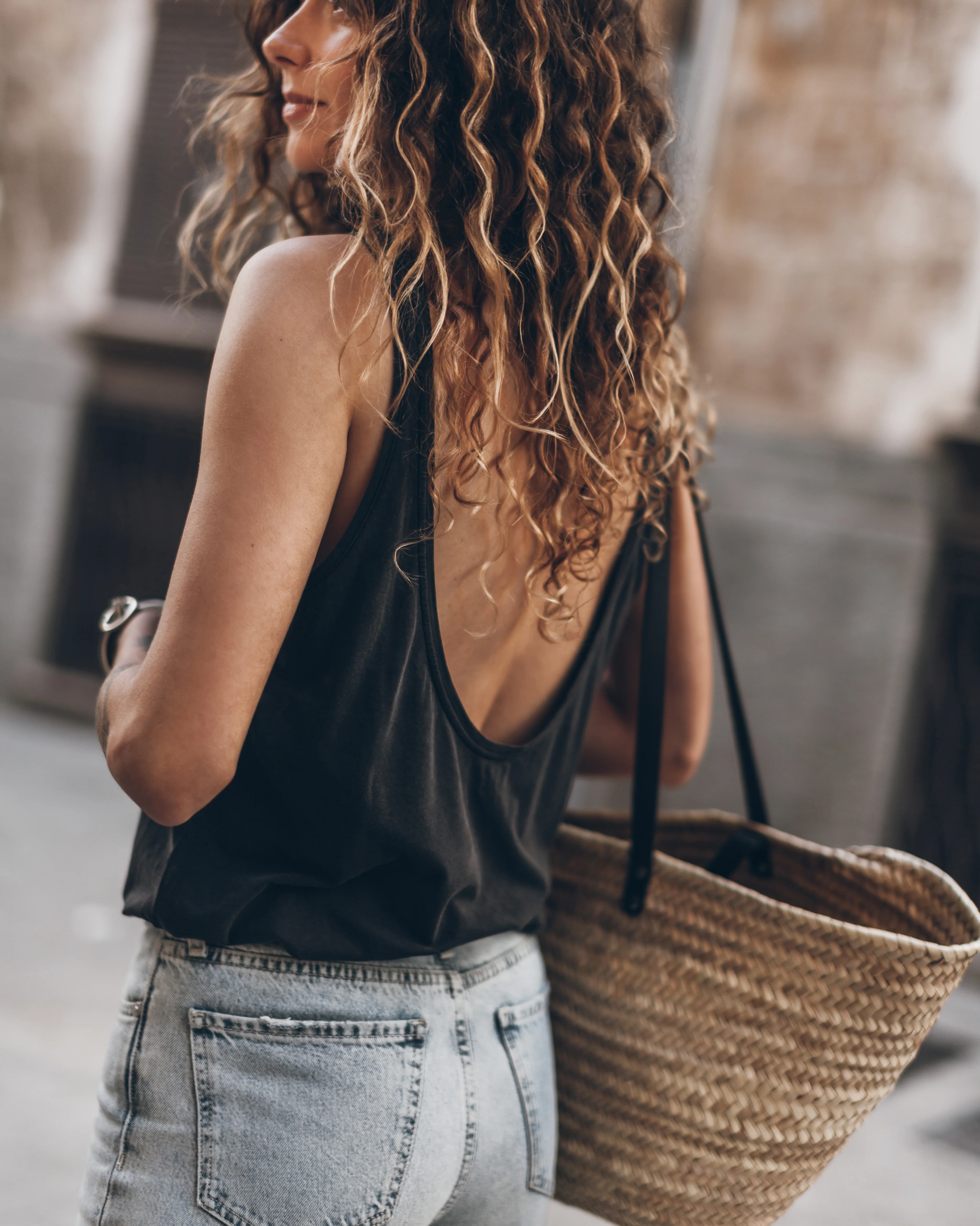 The Dark Low Back Base Tank Top - Image 3