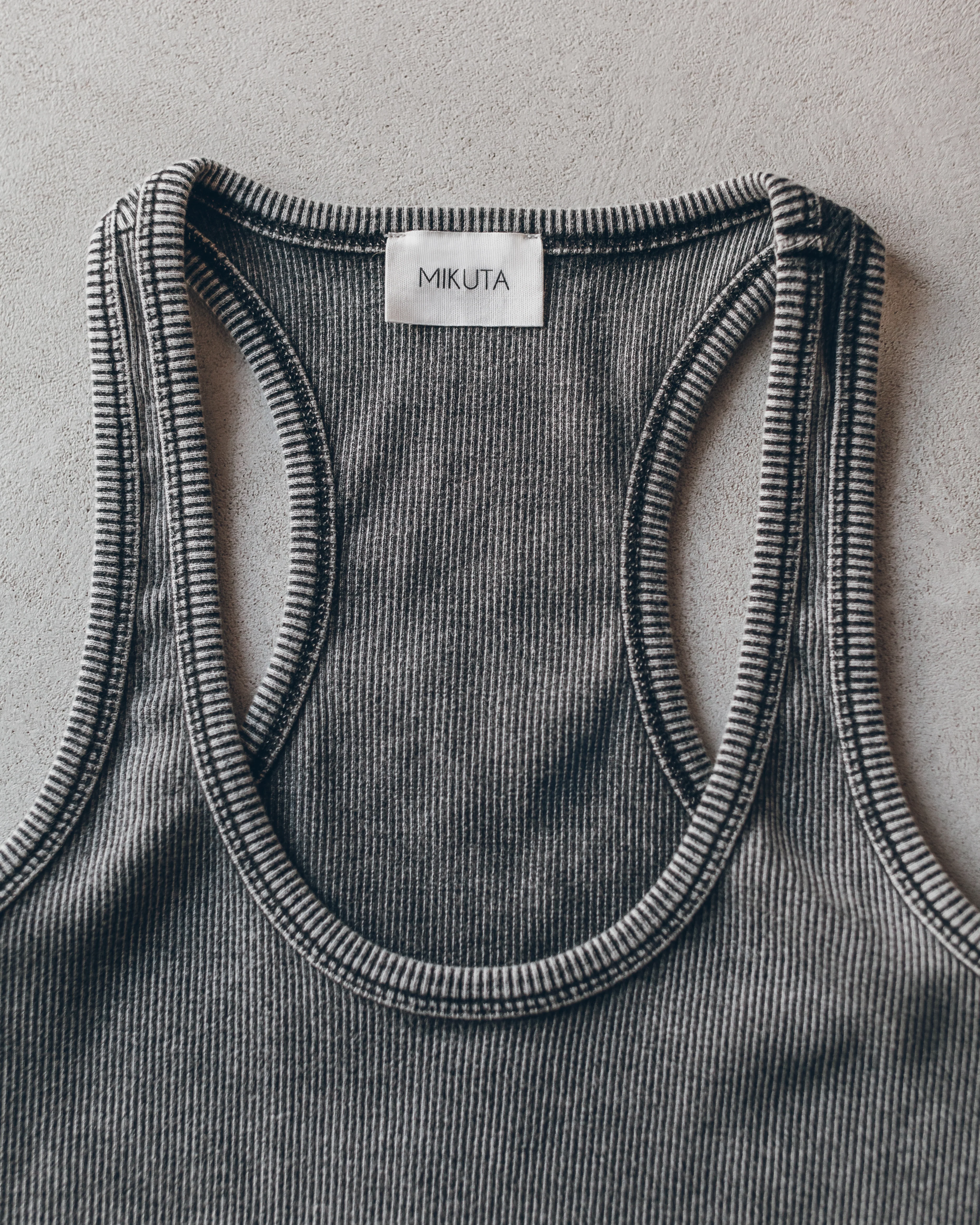 The Dark Ribbed Tank Top - Image 8