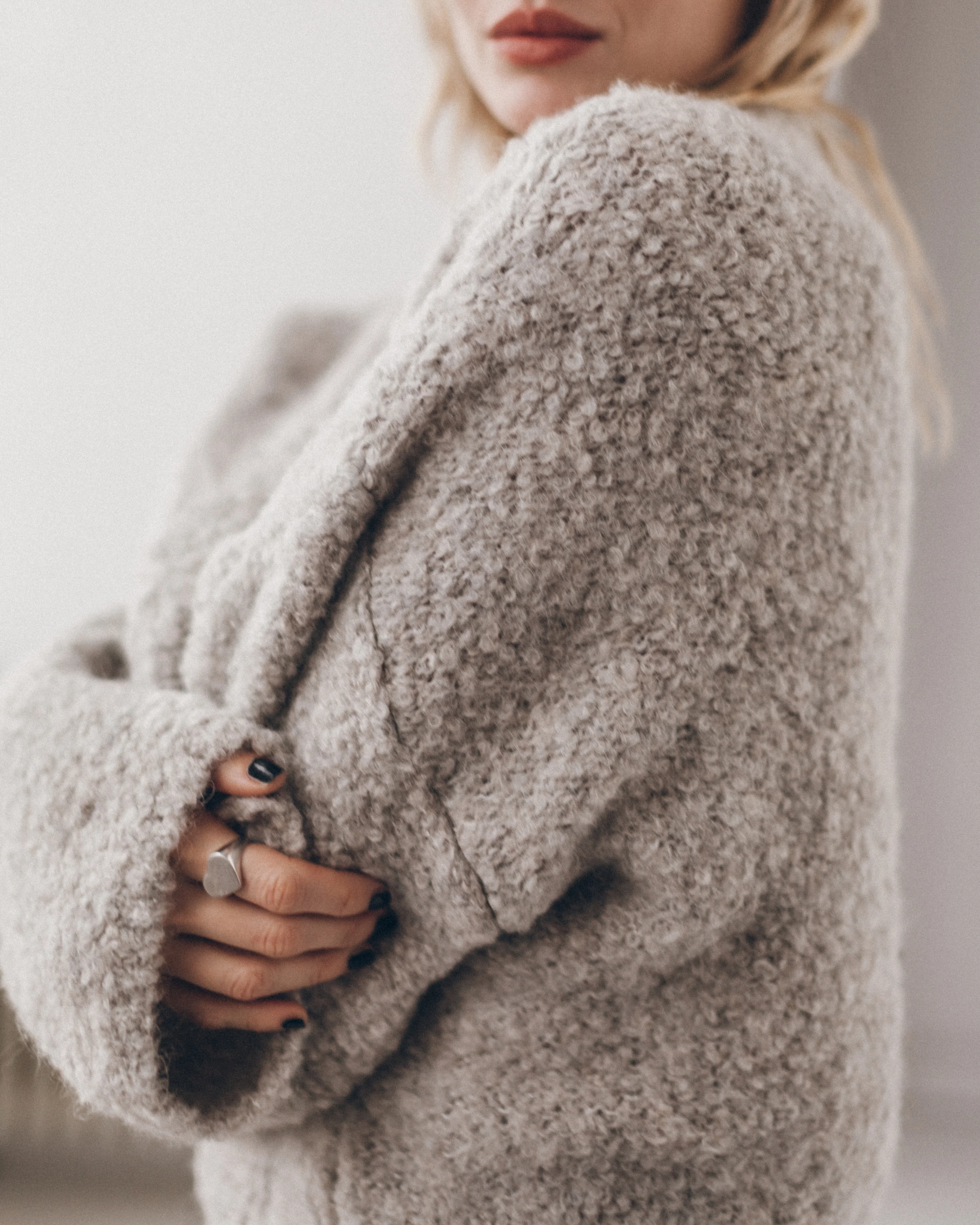 The Grey Alpaca Cardigan - Image 6