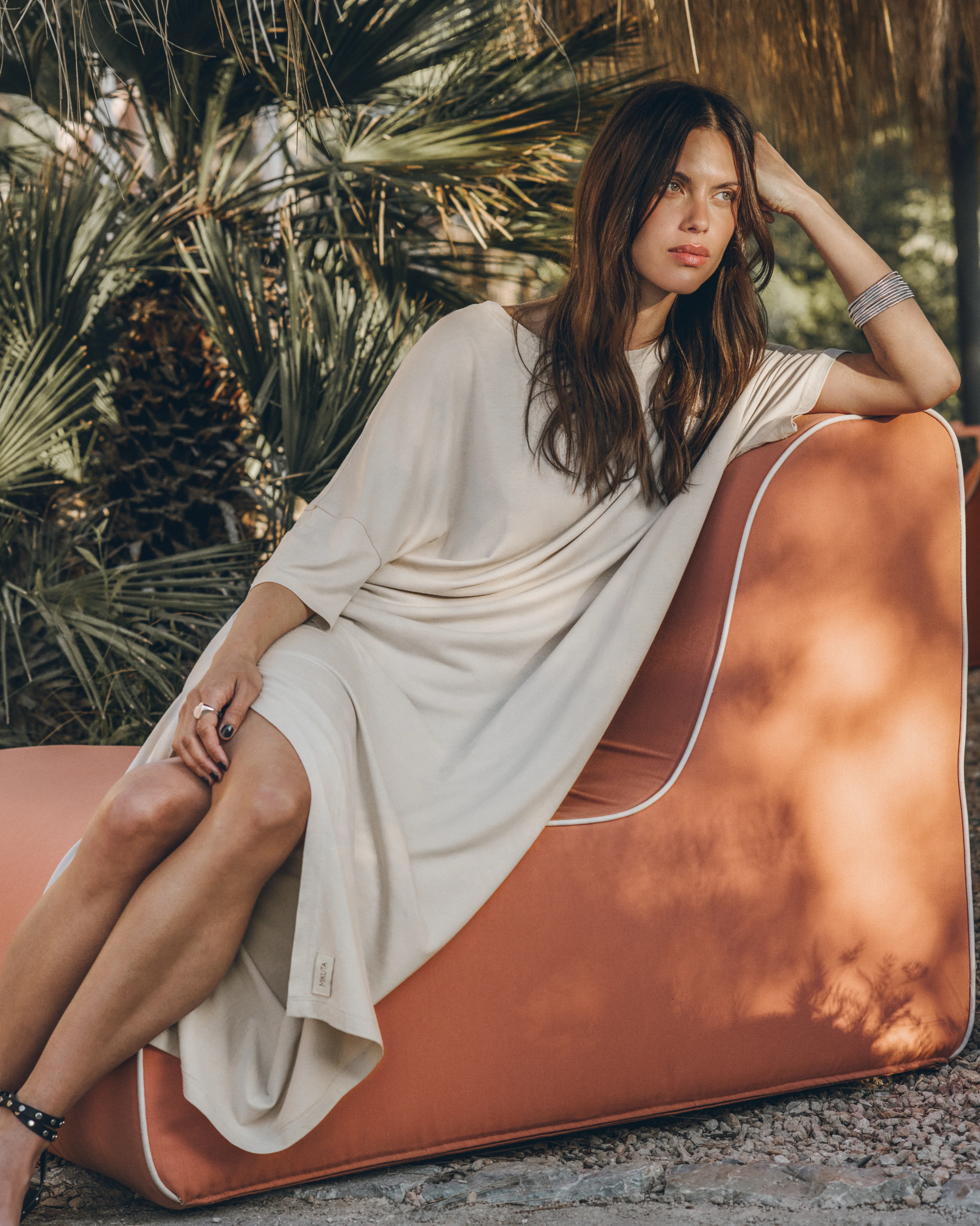 The Light Long Loose T-Shirt Dress - Image 4