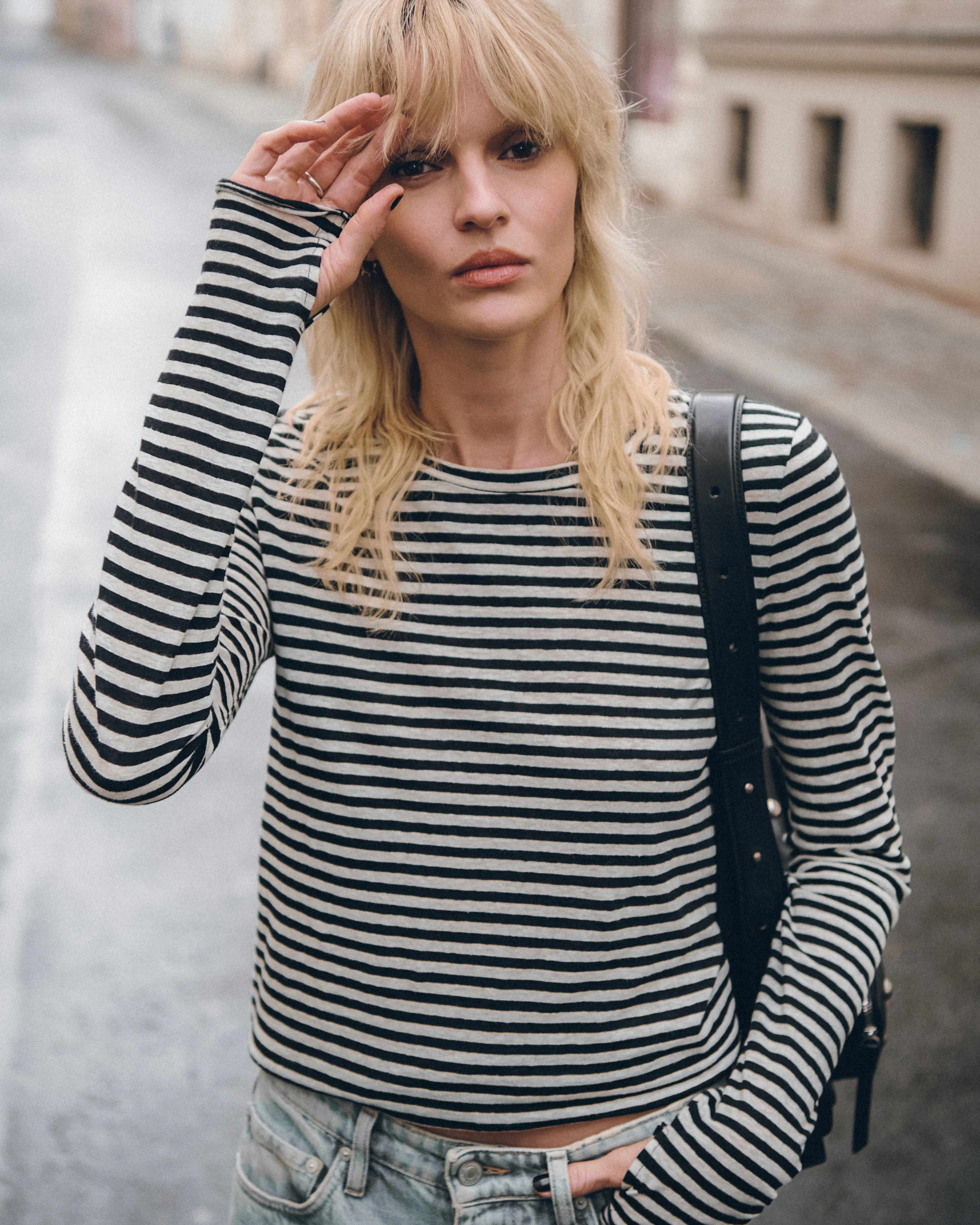 The Striped Thin Linen Longsleeve - Image 8