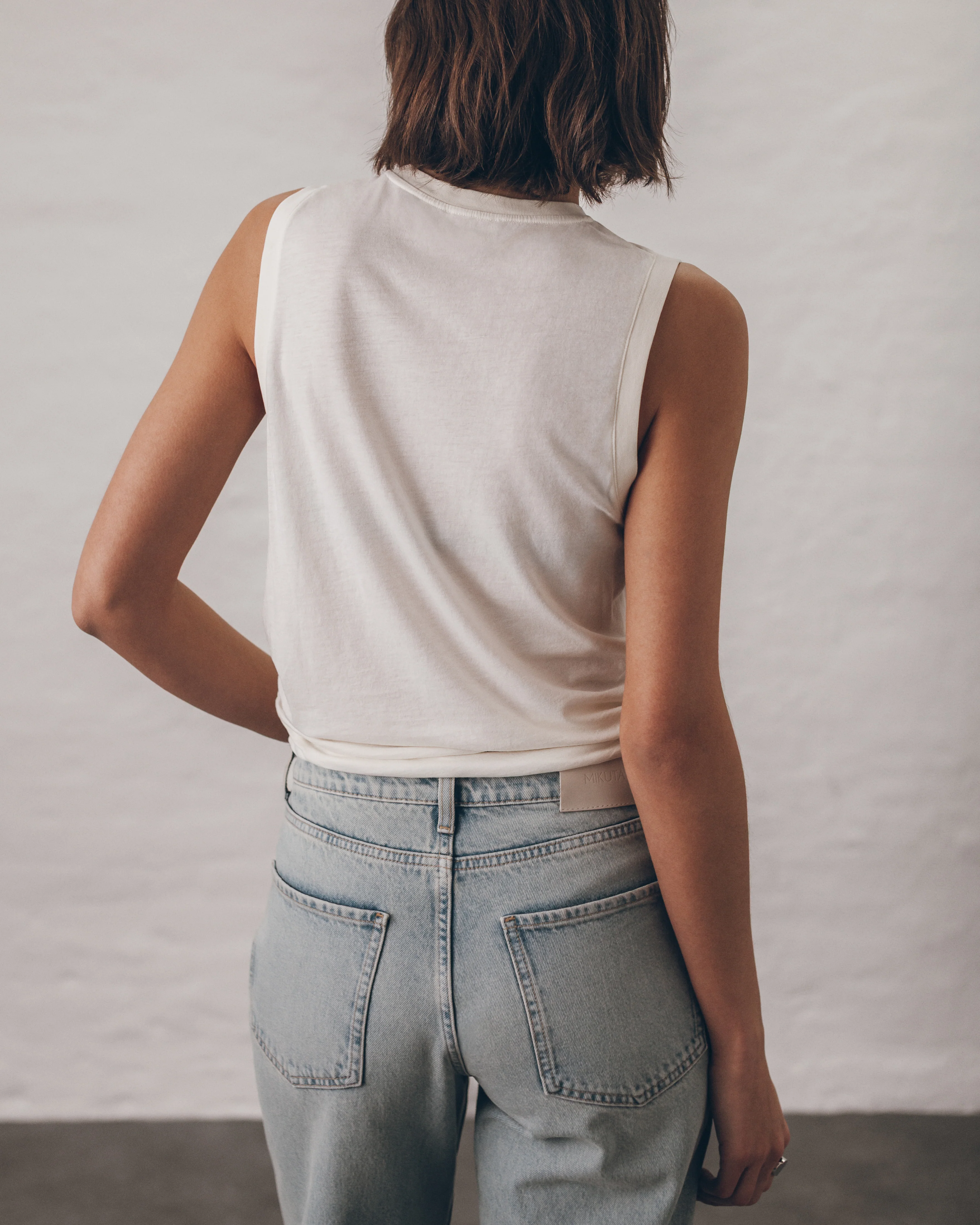 The White Draped Tank Top - Image 4